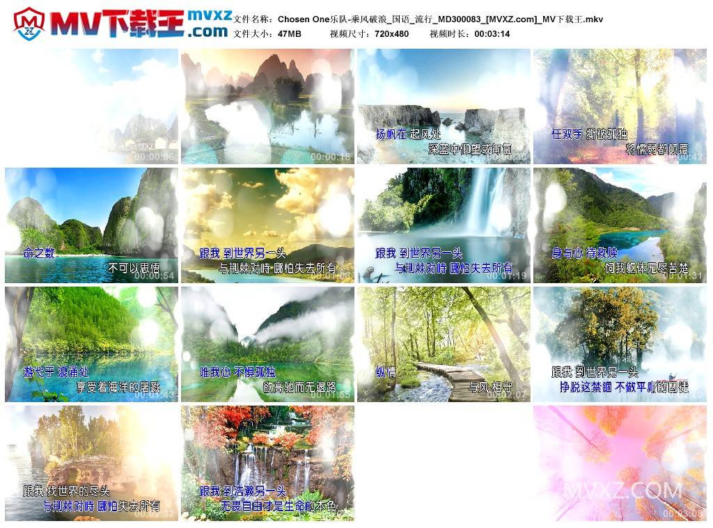 Chosen One乐队-乘风破浪_国语_流行_MD300083